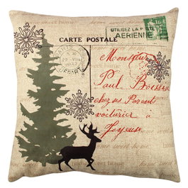 Aberto Design Cojín Multicolor 43x43 cm con Relleno de Silicona